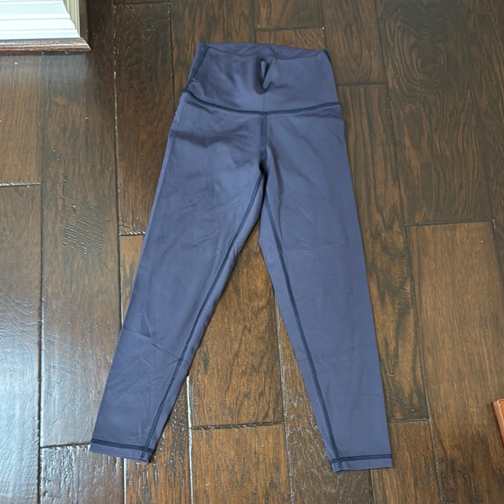 Aerie Blue Leggings High Waist Performance short